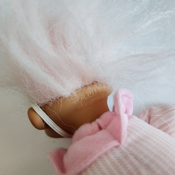 Vintage 1980s Official Russ Troll Small Doll, Easter Exclusive - Picture 5 of 5